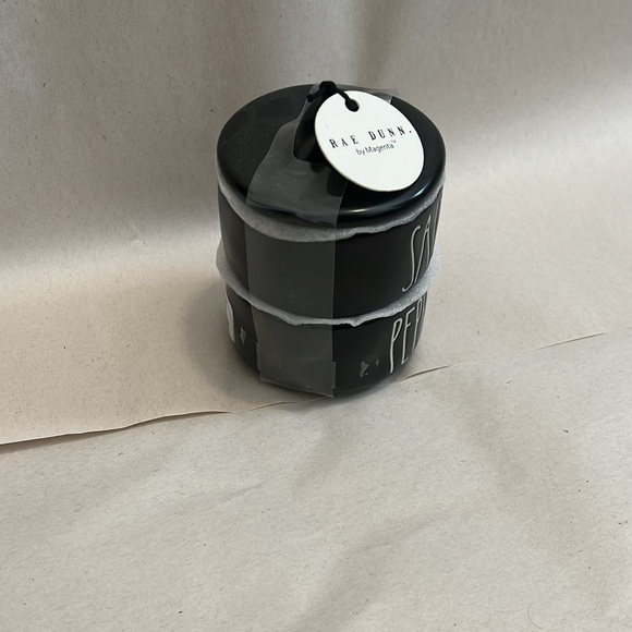 Rae dunn black salt and pepper stacker - Picture 3 of 3